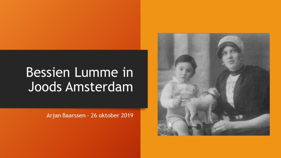 Bessien Lumme in de Amsterdamse Jodenbuurt